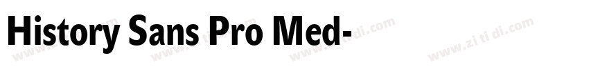 History Sans Pro Med字体转换